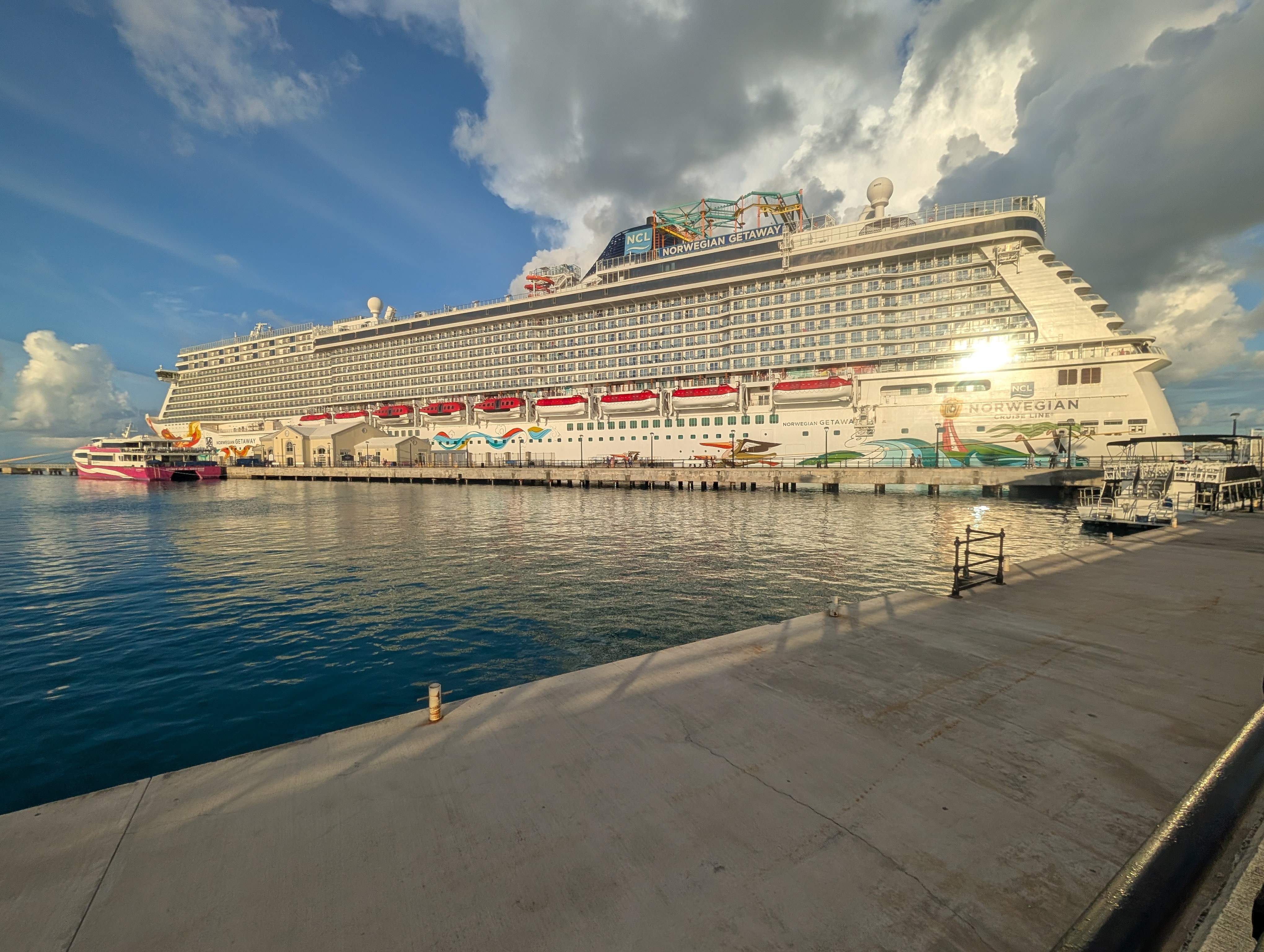 Norwegian Getaway docked in Bermuda